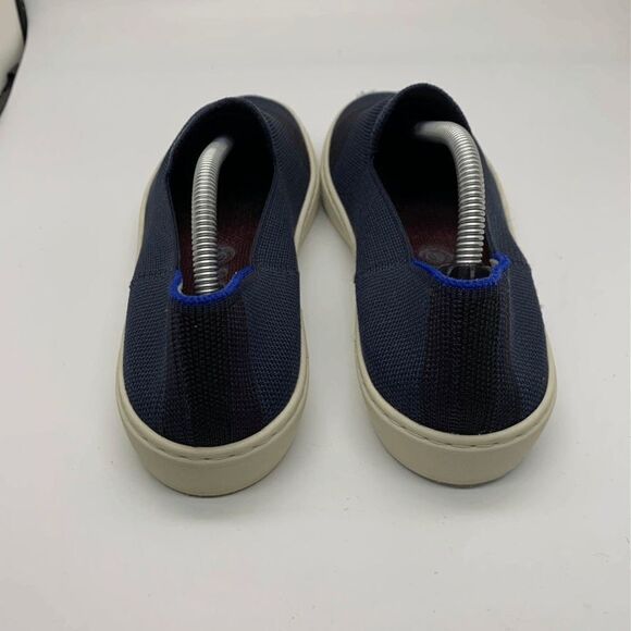 Rothy's The Original Navy Blue White Slip On Sneaker Shoes Womens Size 8 - Picture 4 of 10